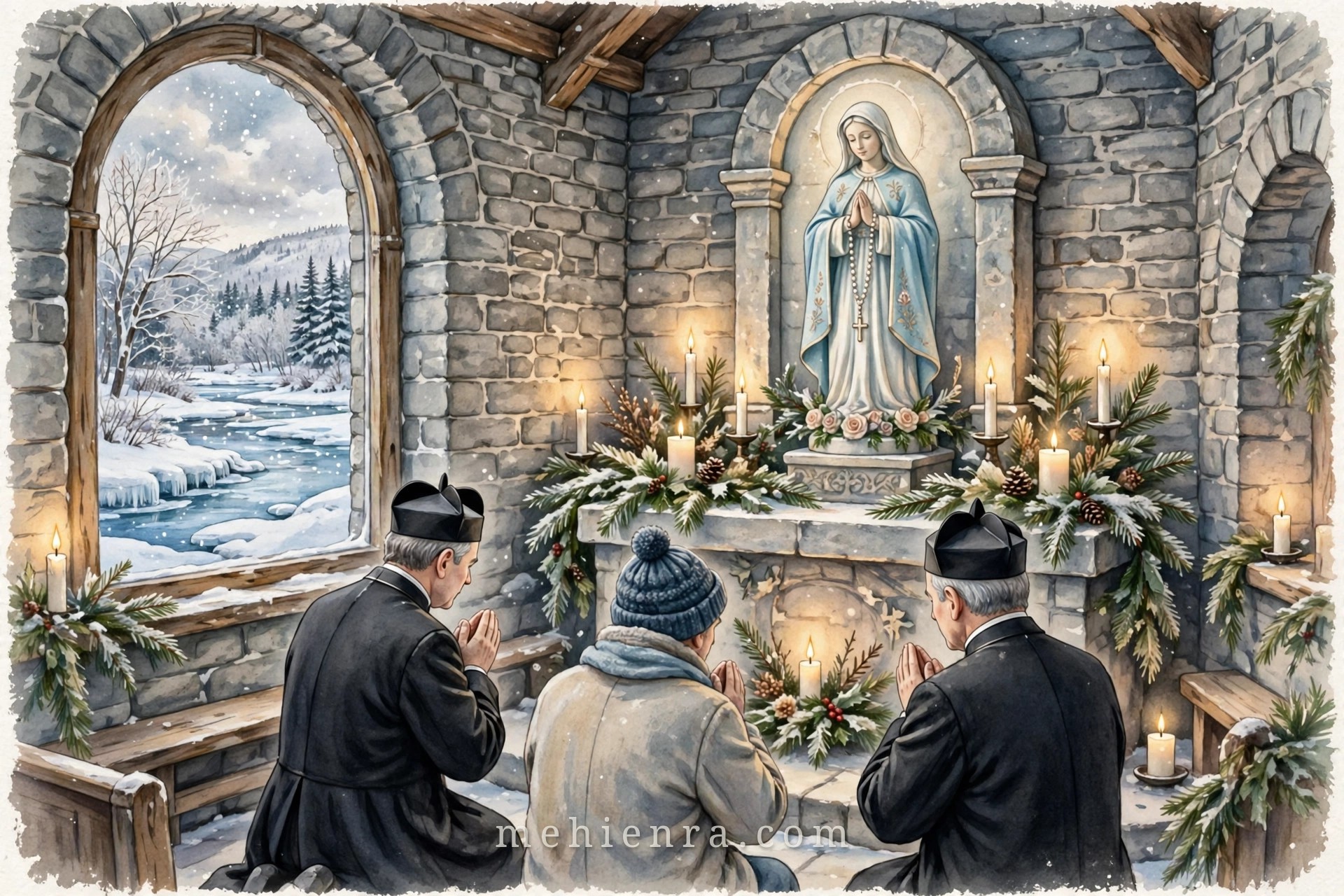 Đức Mẹ Mân Côi của Mũi Đất (Notre-Dame-du-Cap) — Nữ Vương và Đấng Bảo trợ Canada — tranh minh hoạ