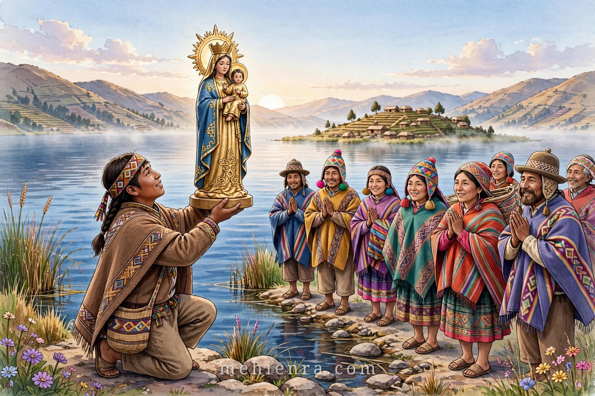 Đức Mẹ Nến Sáng (Candelaria) Copacabana — Bổn Mạng của Bolivia — tranh minh hoạ