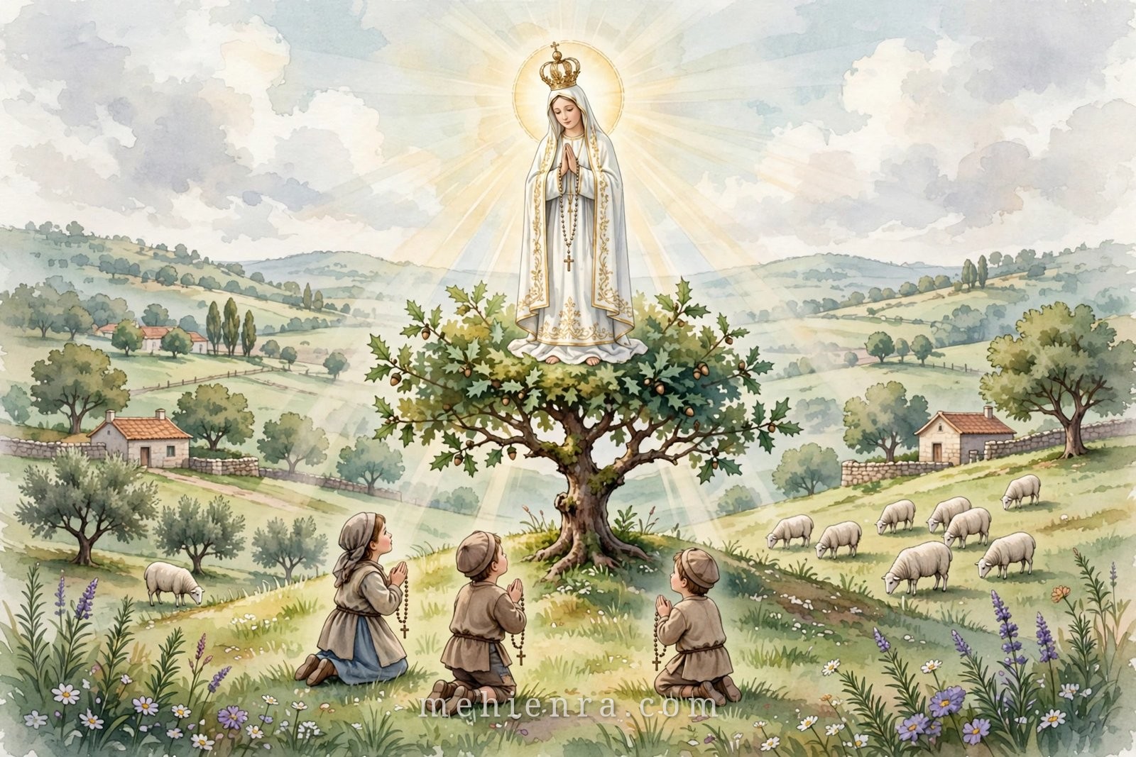 Đức Mẹ Fatima — tranh minh hoạ