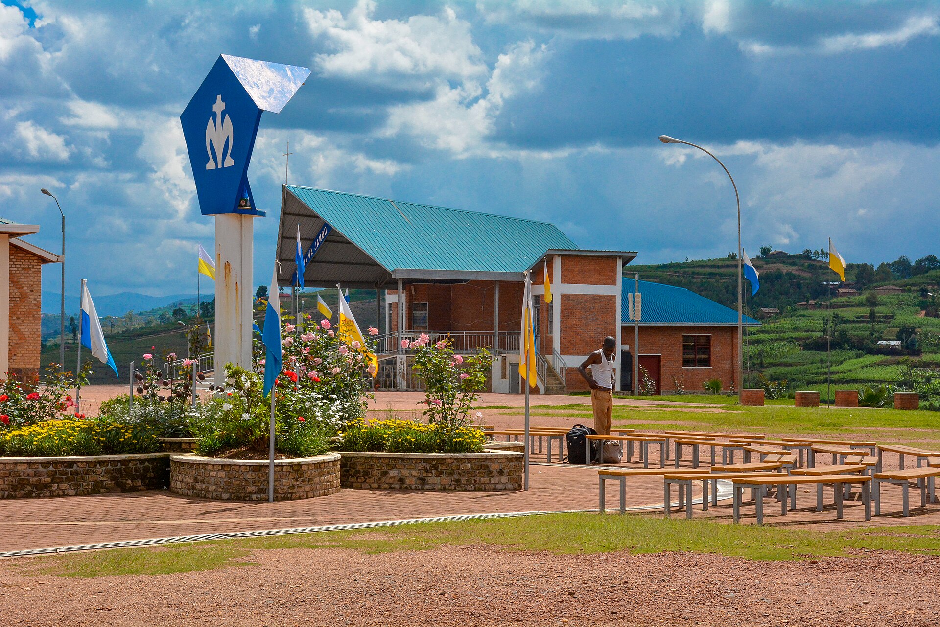 Nhà thờ tại thánh địa Kibeho, miền nam Rwanda