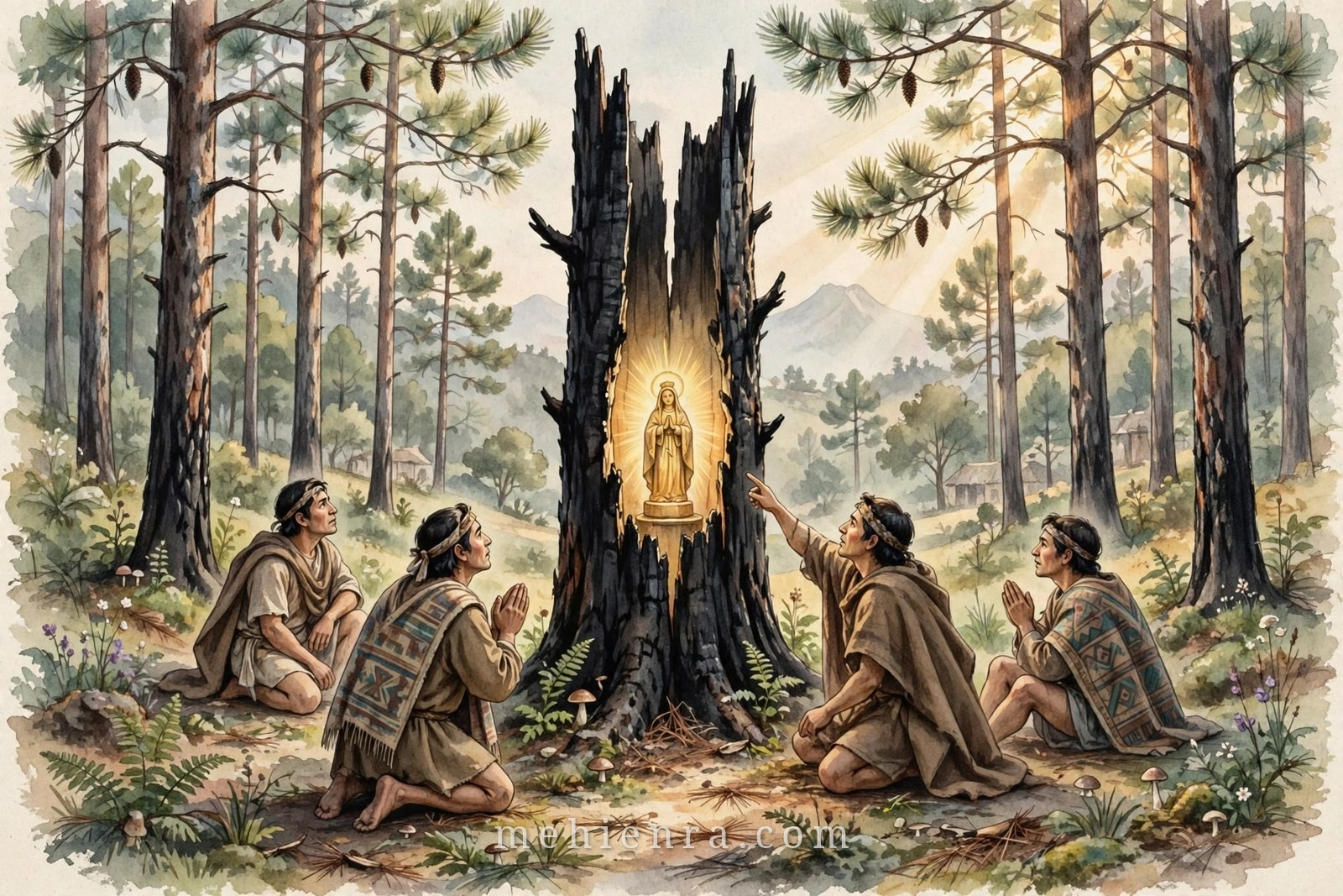 Đức Mẹ Ocotlán — tranh minh hoạ