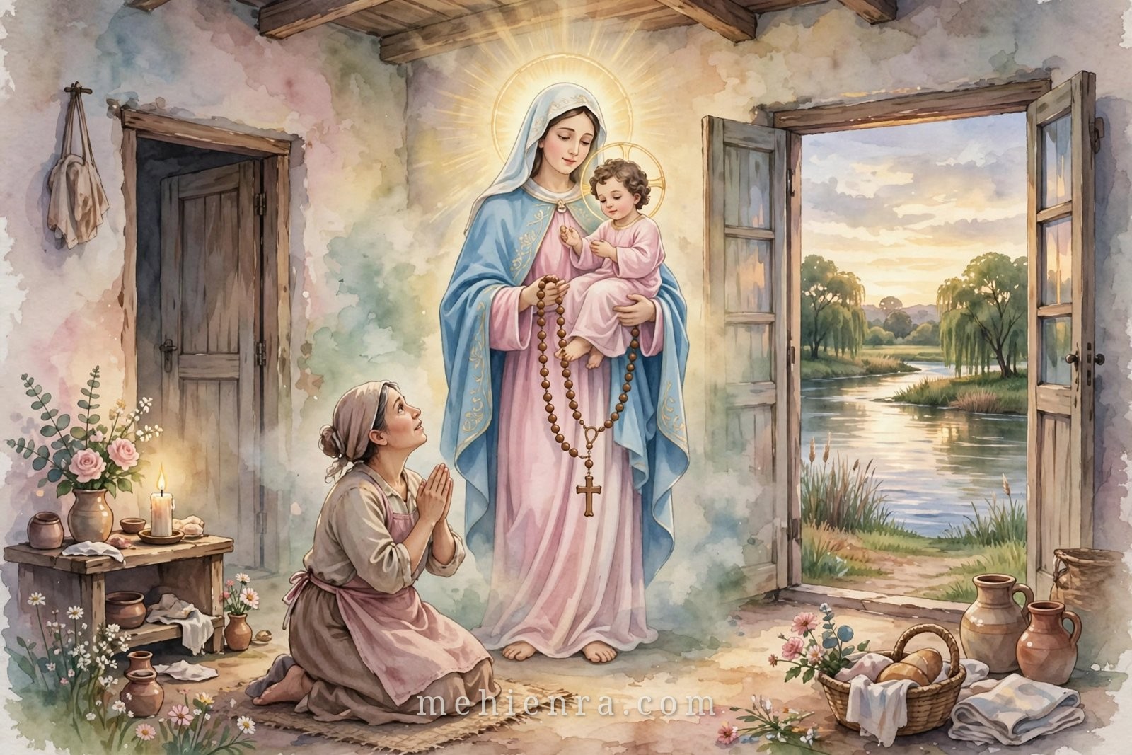 Đức Mẹ San Nicolás — tranh minh hoạ