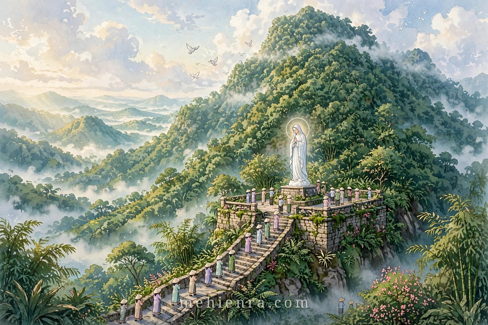 Đức Mẹ Tà Pao — tranh minh hoạ